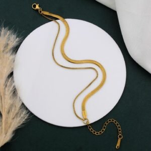 Two Layer Gold Plated Bracelet