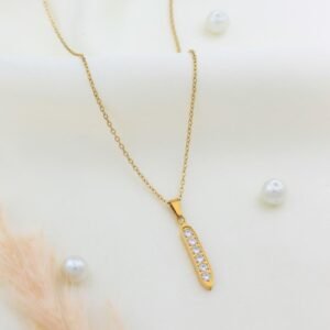 Infinity Curve Diamond Chain Pendant