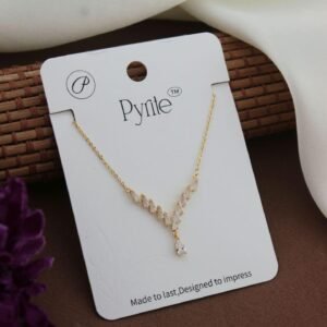 Row Sparkling Chain Pendant