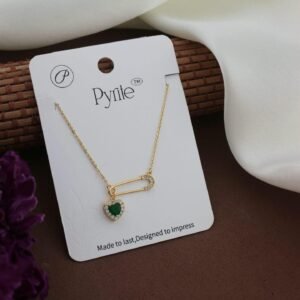 Sparkling Heart Chain Pendant