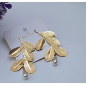 Leafy Pearl Earrings