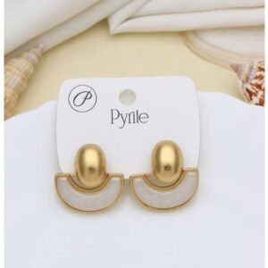 Pearl Disc Earrings