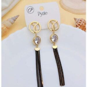 Fancy Long Earrings - Silver