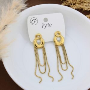 Fancy Long Earrings (Chain Tassel)