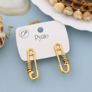 Gold Pin Earrings