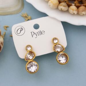 Luxury Triple Crystal Drop Earrings