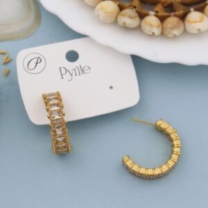 Baguette Hoop Earrings