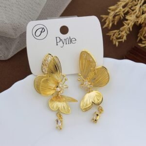 Gold Butterfly Earrings