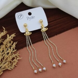 Sparkling Rhinestone Chains Earrings