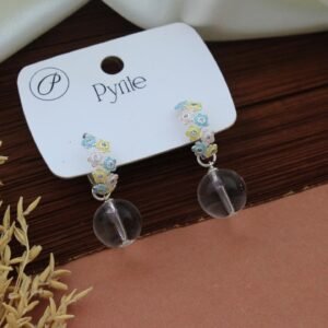 Floral Hoop Earrings