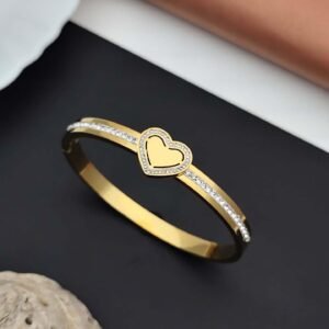 Dazzling Diamond Heart Kada