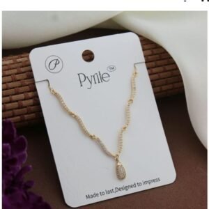 Studded Wave Chain Pendant